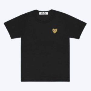 Play Basic Black T-shirt Gold Emblem
